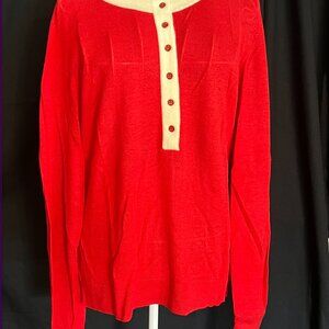 Talbots Red Cashmere Sweater
